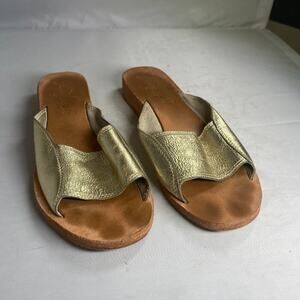 Free People Daybird Mini Wedge Sandal Gold 38